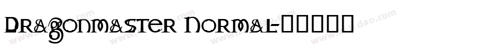 Dragonmaster Normal字体转换
